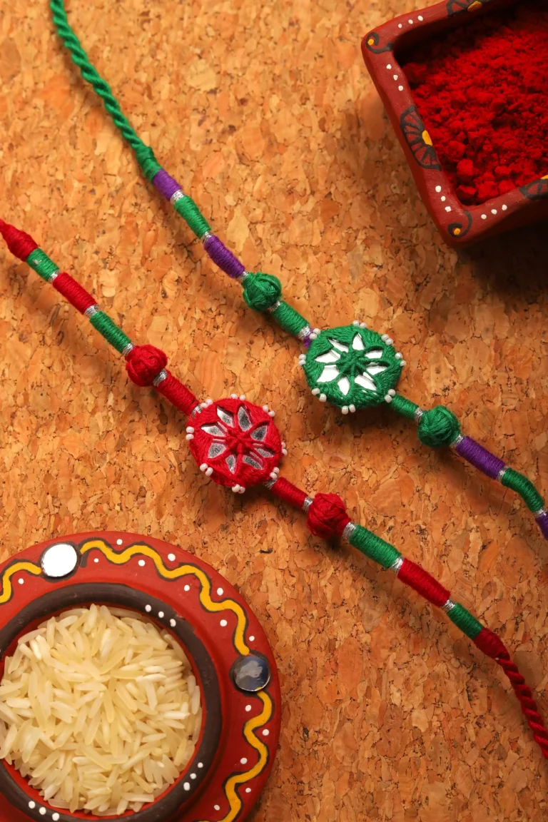 Marron-Green Patwa Set