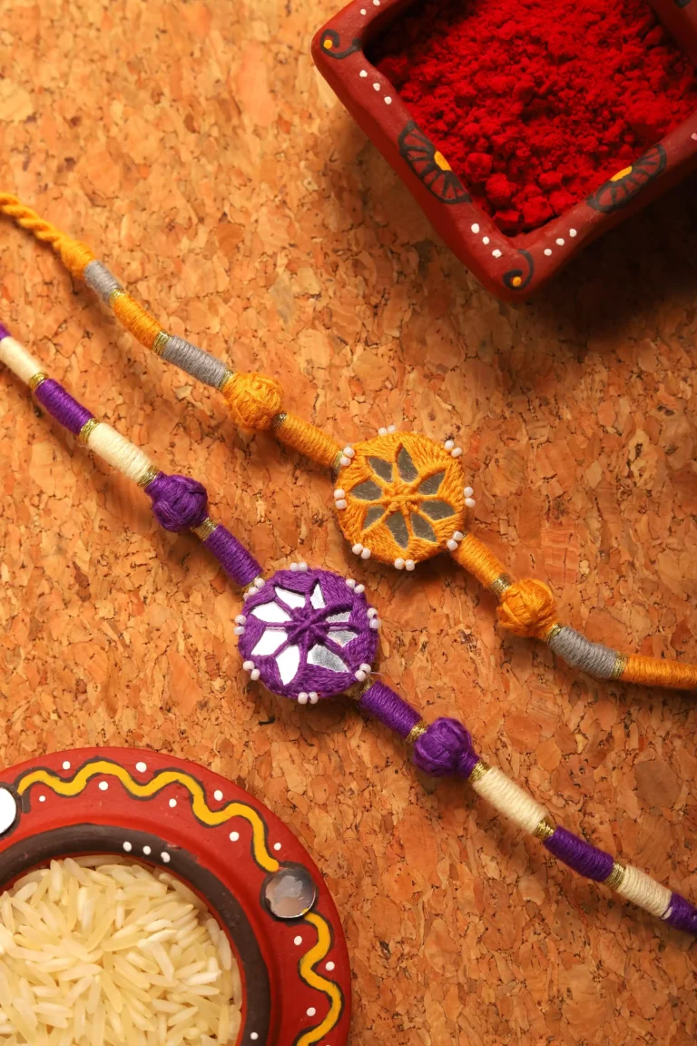 Purple-Ocher Patwa Set